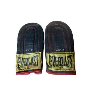 Vintage Everlast Speed Bag Boxing Training Gloves #4312 Leather Weighted Padded